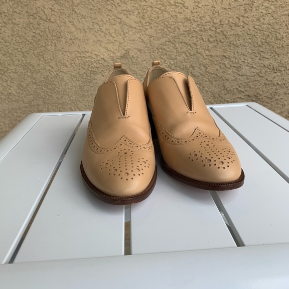J. Crew Oxford shoes nude leather size 7.5 - Picture 3 of 16